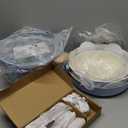 CAROTE 16pcs Ceramic Cookware Set, Pots and Pans Non Stick Kitchen Cookware Sets, Pots and Pans Set Cooking Set with Knife Set (Blue)