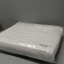 Ergonomic Memory Foam Pillow with Washable Zippered Soft Cover Contour Cervical pillows for Neck Pain and Side Sleeper Back Support Orthopedic Pillow, White (Standard - 21.5Lx14Wx(3.4"-4.2")H)