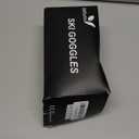 Ski Goggles for Men Women Adult & Youth, OTG Snowboard Goggles Anti Fog, Snow Goggles UV Protection Wide Vision (Black Frame/Revo Purple Lens (Vlt 14.7%))