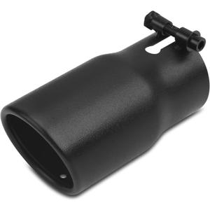 2.5 inch Inlet Exhaust Tip, 3" Outlet 6" Overall Length Stainless Steel Exhaust Tail Pipe, Bolt-On, Polished Tailpipe, Black (Fit for Tailpipe Outlet is 2.5", must OD not the ID)