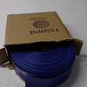 PVC HOSE 1-1/2"*100ft, Pool Backwash Hose, Heavy Duty Reinforced Blue PVC Lay Flat Water, For Swimming Drain Pools and Clean Filters, with 2 Clamp (1-1/2"*100ft)