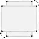 Amazon Basics Magnetic Dry Erase Whiteboard, 24" x 18", Aluminum Frame, Silver/White, Presentation Board for Writing Notes