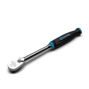 Capri Tools 3/8 in. Drive Fine 90-Tooth Ratchet, Ergonomic Soft Grip, 9.5 in. Long
