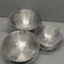 3-Set Stainless Steel Mixing Bowls Set (6.3"+7.1"+8.26"), Metal Bowl Sets with Measurement Marks, Dishwasher Safe & Stackable - Perfect for Baking, Salad Making, Meal Prep and Kitchen Use