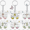 Remuuly Christian Keychain Gift Bulk Religious Bible Verse Scripture Inspirational Acrylic Church Gift for Women Birthday, 8 pcs