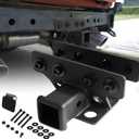 MusixiA Trailer Tow Hitch Receiver Kit for Ford Bronco 2021 2022 2023 2024 2025 2 Door & 4 Door Hitch Receiver with Cover, 2 Inch Receiver Hitch Towing Hook (Exclude Bronco Sport)