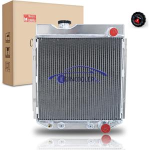 4 Row Radiator For 1960-1966 Ford Comet Falcon Ranchero Mustang 260 289 V8 AT MT 60-66 61 62 63 64 65 All Aluminum