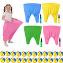 Granny Pants Yard Game,Giant Pants Outdoor Game,Oversized Pants Tossing Game with 24 Bouncy Balls and 4 Pumps Backyard & Outdoor Group Games for Family & Friends Gatherings