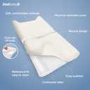 Jool Baby Serenity Soft Changing Pad + Washable Cover, Non-Slip - Fits Standard Changing Tables & Dressers (Wave Pattern, Off White)