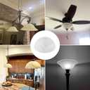Alabaster White Style Replacement Glass Shade for Medium Base Socket Torchiere Lamp, ceiling fan light covers and Pendant, Floor Lamps,13-3/4" Diameter x 5-8/9" High, 13-3/4"x H5-8/9"