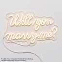 SYLHOME Will You Marry Me ? Led Neon Light Sign Proposal Wedding Wall Decor
Proposal Wedding Bridal Shower Valentines Day Girlfriend Banner Backdrop Wall Sign Decor Gift, 15.75"X9.25", USB, Cold White