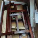 KUVETO Dog Ramp for Bed or Couch, Wooden Pet Ramp with 20° Gentle Slope, Removable Side Rails, Non-Slip Surface, Top Platform & Wheels, Safe Bed Ramp for Small, Large & Senior Dogs, 74" Long, Mahogany