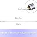 Konideke 16 Inches F10T5 Replacement Bulb Compatible Jasco T5 10 Watt Warm White 3000K F10T5/830 Fluorescent Tube for Counter and Cabinet Fixture 4 Count