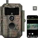 GardePro E6 WiFi Trail Camera (Non-Cellular), Stable WiFi with External Antenna, On-Site App Viewing, 64MP 1296P HD, No-Glow Night Vision, Motion Activated Waterproof Game Camera