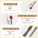 Vintage Seam Rippers, Stitch Remover Tool, Thread Ripper, Metal Seam Rippers for Sewing Needle Work Hand Sewing Knitting Craft