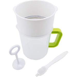 Multiple Usage Food Strainer, Nut Milk Bag Replacement, Yogurt Strainer, Food Grade Polycarbonate And Stainless Steel Mesh BPA-Free, Nut Milk/Soy Milk/Juice/Tea Filter