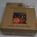Halloween Decorations Outside Lighted Pumpkin - HOYECHI Outdoor Halloween Decor 2 Pumpkins 1.5FT, Light Up Pumpkin with 62 Led Lights, Ground Stakes, for Front Yard Porch Gardens Lawns Party