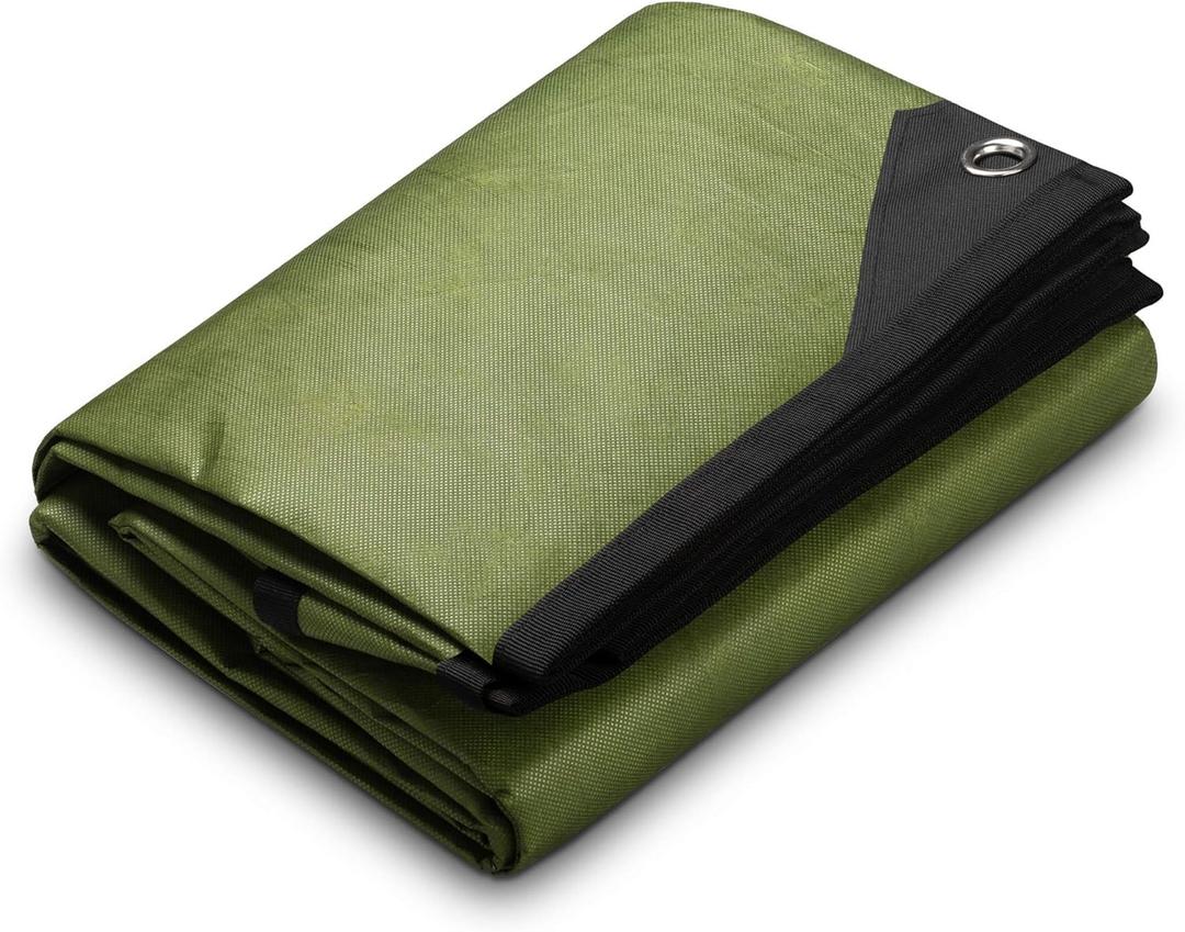Arcturus XL Heavy Duty Survival Blanket – Insulated Reflective Thermal Camping Tarp - 5 FT x 7 FT (Olive Green)