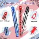 32 Pcs Spider Themed Bubble Wands Spider Bubbles Party Favors for Adult Summer Activity Birthday Gifts Carnival Goody Bag Stuffers Wedding Supplies