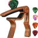 Guitar Capo, with Pick Holder Capo and Pick for Acoustic Electric Guitar,Ukulele