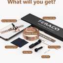 Feraco Copper Bracelet for Men 3X Strength,Magnetic Therapy Bracelet Copper Jewelry with Powerful 3800 Gauss Magnets,Premium Fold-Over Clasp