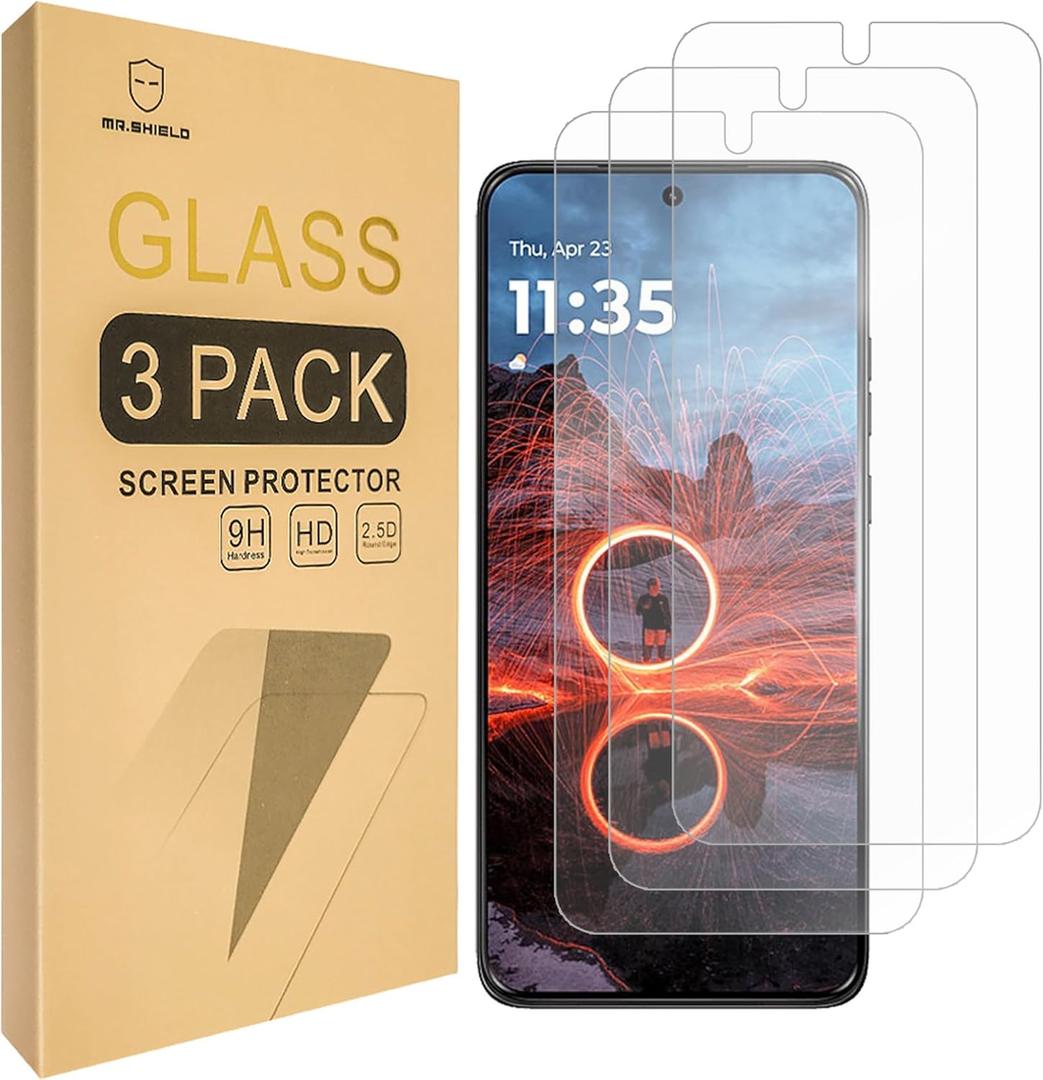 Mr.Shield Screen Protector compatible with MOTO Motorola ThinkPhone 25 [Tempered Glass] [3-Pack] [Japan Glass with 9H Hardness]