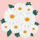 Paper Flowers Decorations for Wall Giant Daisy Artificial Flowers Bulletin Board Decoration Monogram Sign Decorations 3D Floral Tissue Paper Hanging for Home Wedding Party Baby Bridal Shower Birthday