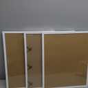 White 16x20 Picture Frame Set of 3, High Transparent Frame for 16 By 20 Photo Collage Canvas Poster Size Wall Mount and Tabletop Horizontally Vertically (White, 16 x 20 inches)