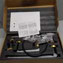 TURS Black and Gold 5 Piece Bathroom Hardware Set, SUS304 Stainless Steel Gold Black Towel Bar Set, 24 Inch Rould Bathroom Accessories Kit Wall Mounted