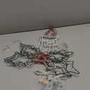 Christmas Window Light Decoration, 15" 8 Lighting Mode Christmas Window Silhouette Light Holly Leaf Candle, LED Xmas Windowpane Decor with Timer Function, Candles Silhouette Xmas Decor (1 Pack)