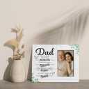 Dad Memorial Gifts Picture Frame, Loss of Father Sympathy Gift, In Memory of Loved Dad Frames Fits 4x6 Photo
