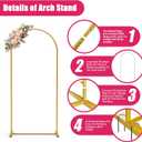 Metal Arch Stand And Covers Banquet Decoration (6 Ft)