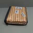 Striped Duvet Cover Set Full Size Yellow Brown Striped Bedding Set | Retro Vertical Stripes Dorm Comforter Duvet Soft Lightweight Microfiber Duvet Cover with 2 Pillowcases,Zip Closure,No Insert