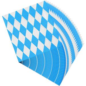 ASTARON 120pcs Bavaria Napkins Oktoberfest Party Decoration 33x33cm Decorative Napkins for Munich Oktoberfest Disposable Paper Napkins for Beer Tents Table Decoration German Beer Festival Supplies