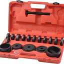 23 Pcs FWD Front Wheel Drive Bearing Adapters Puller Press Replacement Installer Removal Tool Kit
