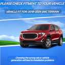 Window Visor Fit for GMC Terrain 2018-2024, in Channel Window Rain Guards, Smoke Tinted Vent Window Visors, Vent Shade Shield, 2018 2019 2020 2021 2022 2023 2024, 4pcs