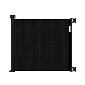 Retractable Baby Gate for Doorways and Stairs, Mesh Safety Gate for Pet, Indoor & Outdoor Use, One-Hand Operation, Easy Installation, 33.6" Tall, Expands to 55" WideBlack,33.6"x55"
