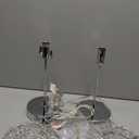 Boncoo Crystal Table Lamp Set of 2 Touch Control, Crystal Lamps with USB Ports Elegant Shade Bedside Lamp Silver, Dimmable Touch Table Lamp for Nightstand Bedroom Living Room, 4W LED Bulb Included