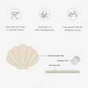 Shell Shape Diatomite Stone Bath Mat Shower Mat Quick-Dry, Non-Slip, Easy to Clean for Bathroom Floor