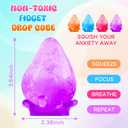 Fidget Toys Dream Squishy Drop, Stress Cube Squishies Anxiety Stress Relief, Ice Squishy Stress Cube-Drop Malt Sugar Balls, Sensory Ball for Kids with Autism (Pink, 1)