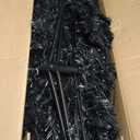  7 ft Pre-Lit Christmas Tree Hinged Xmas Tree (Black)