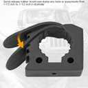 Rubber Clamp Mounting Kit Quick-release Shovel Holder for 1-1/5 to 1-1/2 Diameter Tools, Install on UTV, ATV, Truck Trailer, RV