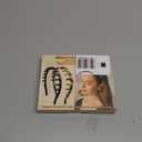 ROISDIYI Silicone Headbands for Women Non Slip Comb Headband with Teeth Non-Crackable Hair bands for Women's Hair Fashion Accessories (Black&Amber 2PC, 1 Count (Pack of 2))