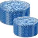 Rubtlamp 100 Pcs Blue Plastic Plates,Heavy Duty plastic Plates,Fancy Blue Disposable Plates, Hammered Plastic plates Include 50 Pcs Dessert Platos, 50 Pcs Dinner Platos for Party