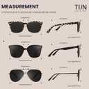 TIJN Polarized Sunglasses Women Men Oversized,UV Protection Sun Glasses Trendy Style,Large Square Shades,Big Frame Shady Rays