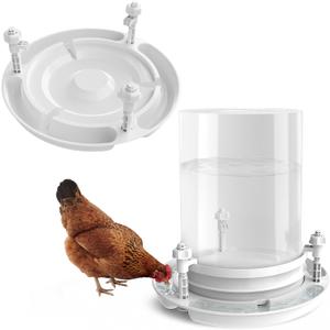 Chicken Waterer for 5 Gallon Bucket Up to 11.8in Openings, 3-Lock Fixed