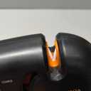 Orange Ninja 4-Stage Knife Sharpener & Serrated Knife Sharpener Repairs, Sharpens & Polishes Blades with Ergonomic Non-Slip Grip