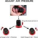 1/5HP Airbrush Kit with Compressor Gravity Dual-action Airbrush, Airbrush Holder, Cleaning brush and 6 Foot Hose for Model Painting, Hobby, Body Tottoo and Make-up