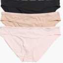 Calvin Klein Women's Luxe Comfort Micro Stretch Bikini Panties, 2 Pack (Black, S)