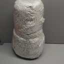 Smiry Luxury Chenille Bathroom Rugs 48x32, Extra Soft and Absorbent Shaggy Bath Mat, Machine Washable, Non-Slip Plush Carpet Runner for Tub, Shower, and Floor, Home Decor Accessories, Ivory